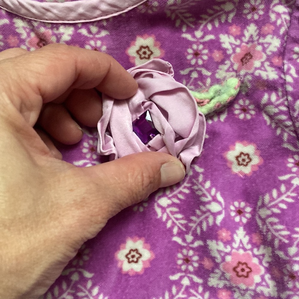 Baby Lulu Purple Patterned Dress - Picture 2 of 4